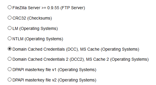 Algorithm Specification step: Hash selection