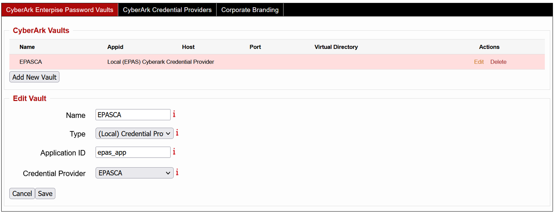 CyberArk: Local Password Vault