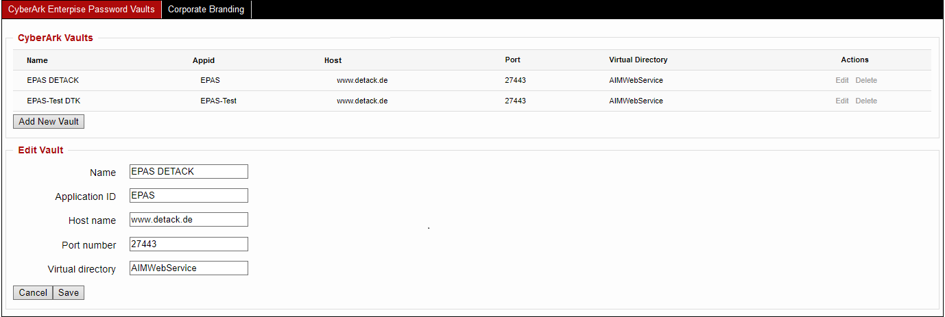 CyberArk: CyberArk Password Vault