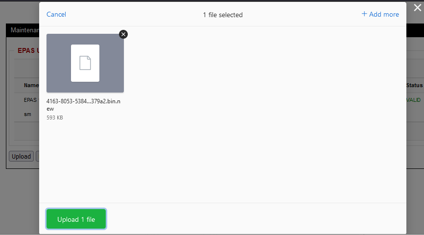 Update EPAS Installation