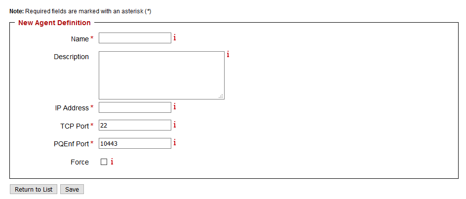 New Agent Definition